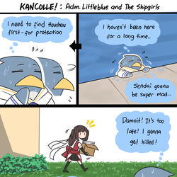 This is a pixiv picture whose title is The Penguin Naval Base.