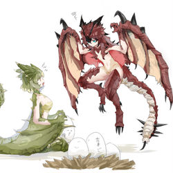 This is a pixiv picture whose title is ドラゴンの娘.