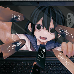 This is a pixiv picture whose title is 鋭利な言葉.