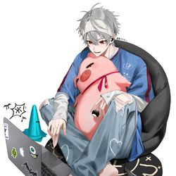 This is a pixiv picture whose title is blokecore-look & 葛葉イヤホン.