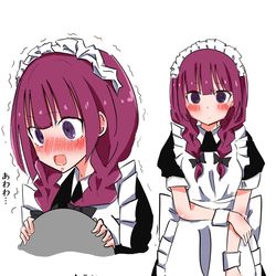 This is a pixiv picture whose title is メイド喫茶でバイトする廣井きくり(19).