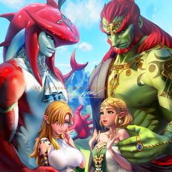 This is a pixiv picture whose title is congratz. Link.