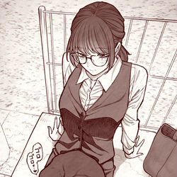 This is a pixiv picture whose title is 【会社と私生活】オフショット：仕事終わりの道草.