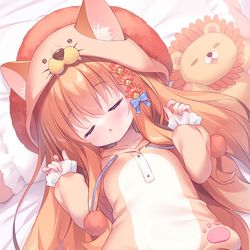 This is a pixiv picture whose title is すやすや🦁💤.