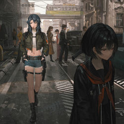 This is a pixiv picture whose title is 暗闇に足を踏み入れる.