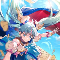 This is a pixiv picture whose title is キュアスカイ生誕祭2023.