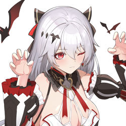 This is a pixiv picture whose title is 月下.