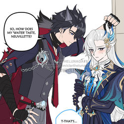 This is a pixiv picture whose title is Water Tasting.