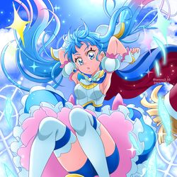 This is a pixiv picture whose title is ヒーローガール！.