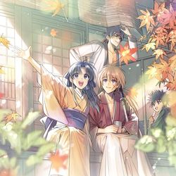 This is a pixiv picture whose title is 秋の剣心組.
