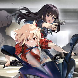 This is a pixiv picture whose title is タンデム.