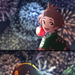 This is a pixiv picture whose title is はなび.