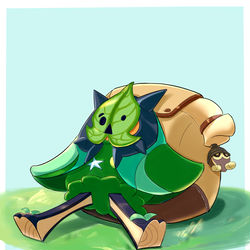 This is a pixiv picture whose title is 疲れちゃったオーガポン.