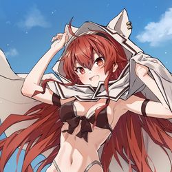 This is a pixiv picture whose title is 水着エリス.