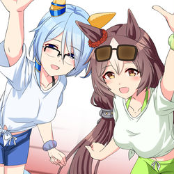 This is a pixiv picture whose title is パリピなミラクルとゼファー.
