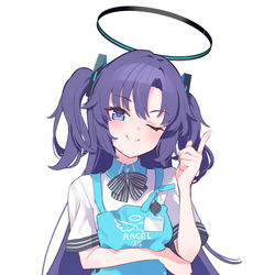 This is a pixiv picture whose title is ユウカ…ローソンコラボのやつ着て….