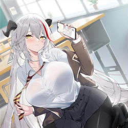 This is a pixiv picture whose title is JK埃吉尔.