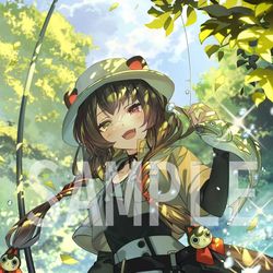 This is a pixiv picture whose title is 渓流釣り.