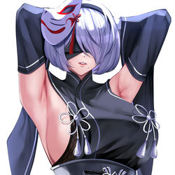 This is a pixiv picture whose title is 2B.