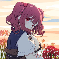 This is a pixiv picture whose title is 彼岸.