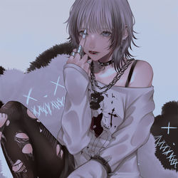 This is a pixiv picture whose title is I can't even choose how I die..