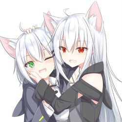 This is a pixiv picture whose title is 猫耳ちゃんず！.