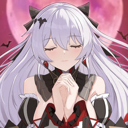 This is a pixiv picture whose title is 月下.