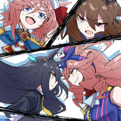 This is a pixiv picture whose title is vs凱旋門賞.