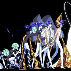 This is a pixiv picture whose title is 進化論.