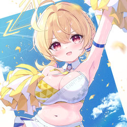 This is a pixiv picture whose title is コトリに応援されたい.