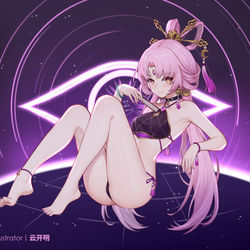 This is a pixiv picture whose title is 符玄肚兜.
