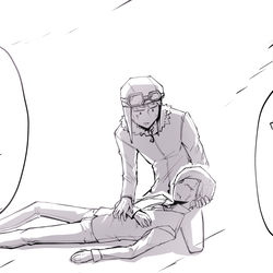 This is a pixiv picture whose title is 落下死.