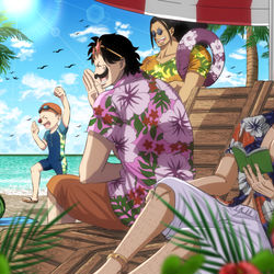 This is a pixiv picture whose title is オーロのバカンス.