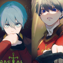 This is a pixiv picture whose title is 僕が潔世一を王にする.