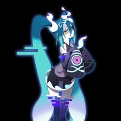This is a pixiv picture whose title is 幽灵系miku.