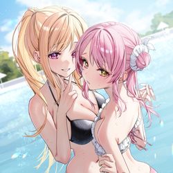This is a pixiv picture whose title is 現役JKアイドルさんは暇人の俺に興味があるらしい2.