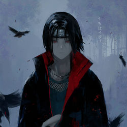This is a pixiv picture whose title is itachi uchiha.