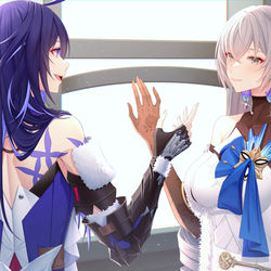 This is a pixiv picture whose title is Two under the sunlight.