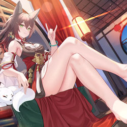 This is a pixiv picture whose title is 停雲.