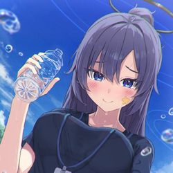 This is a pixiv picture whose title is 『...先生も飲みますか？』.