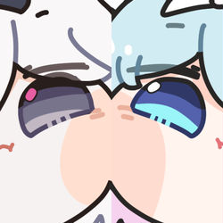 This is a pixiv picture whose title is 블루아카 모아모아올리기.