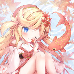 This is a pixiv picture whose title is 秋の装いの恵比寿ちゃん.