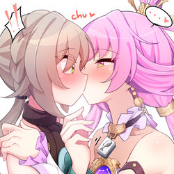 This is a pixiv picture whose title is chu ♡.
