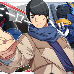 This is a pixiv picture whose title is 第16話「兵器のヒーロー」.