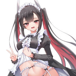This is a pixiv picture whose title is 女仆初月.