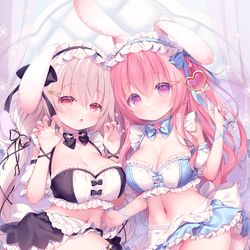 This is a pixiv picture whose title is あくま と てんし💘.