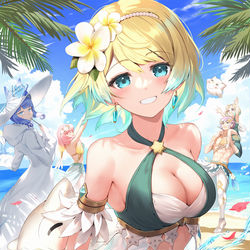 This is a pixiv picture whose title is 水着フィヨルム.