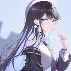 This is a pixiv picture whose title is 藍璃かんな.