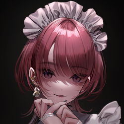 This is a pixiv picture whose title is 「貴方を最期までお守りします」.