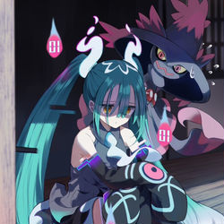 This is a pixiv picture whose title is ゴーストミク.